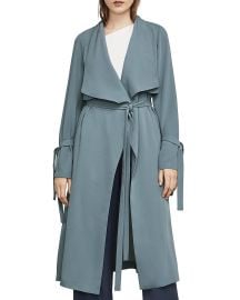 BCBGMAXAZRIA Samara Draped Trench Coat at Bloomingdales